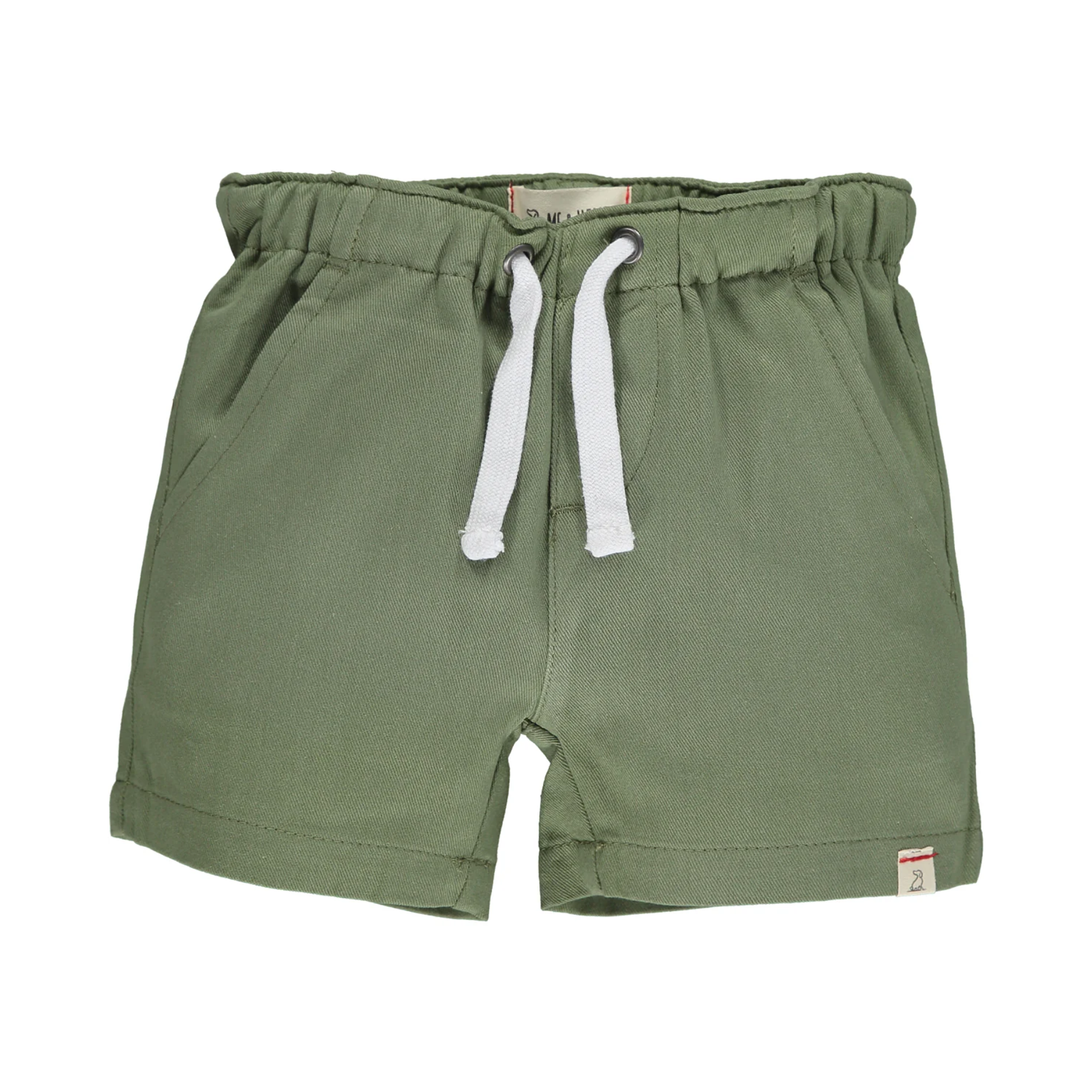 Khaki Green Hugo Twill Shorts