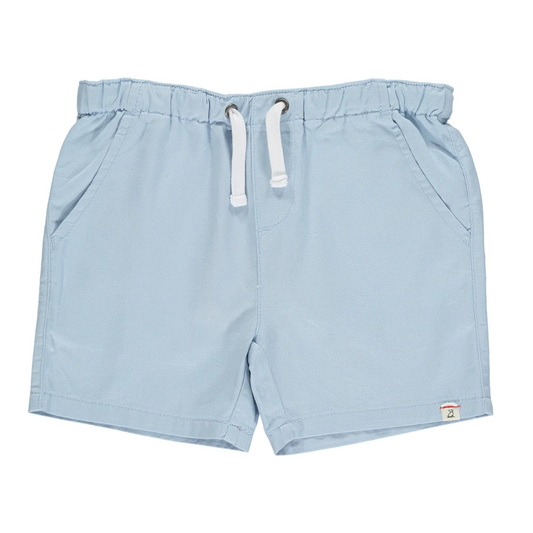 Pale Blue Hugo Twill Shorts