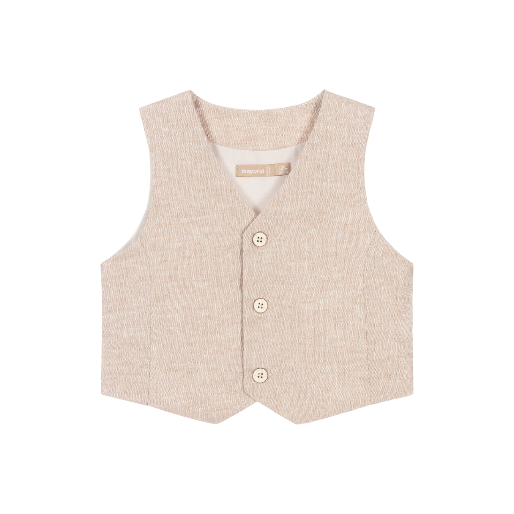 Coconut Linen Dressy Vest