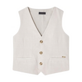 Raffia Linen Vest