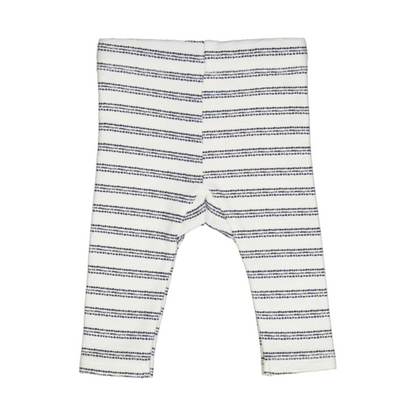 Cream Night Blue Stripe Pants