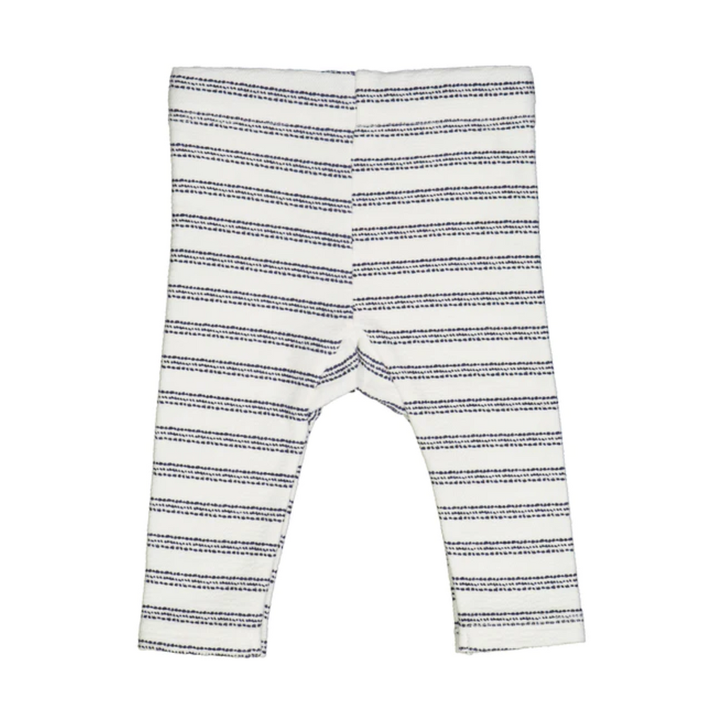 Cream Night Blue Stripe Pants