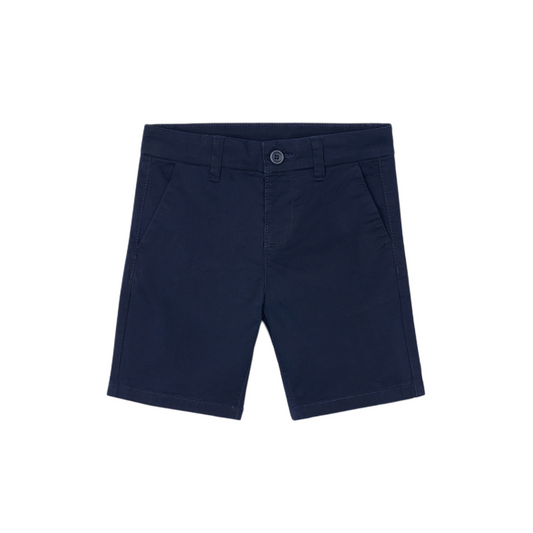 Navy Twill Chino Shorts