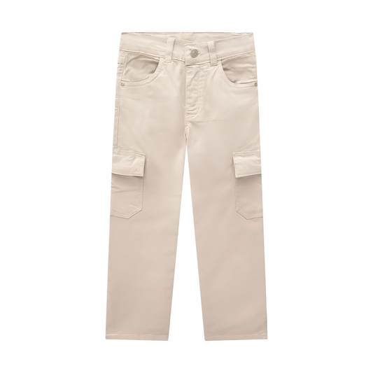 Khaki Cargo Long Pants