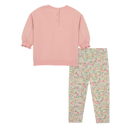 Rose Heart Sweatshirt Set (Toddler)