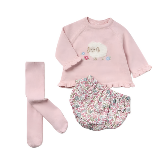 Rose Lamb Bloomer Set