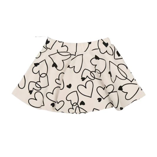 Coolberry Heart Flare Skirt