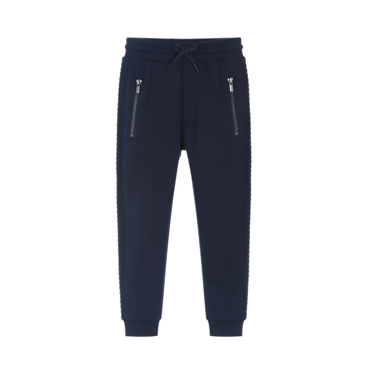 Navy Waffle Joggers