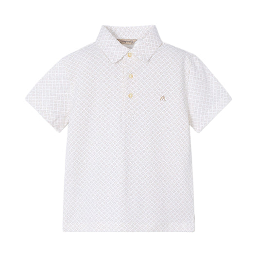 Sand Geometric Polo