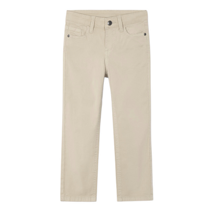 Almond Slim Fit Serge Pants