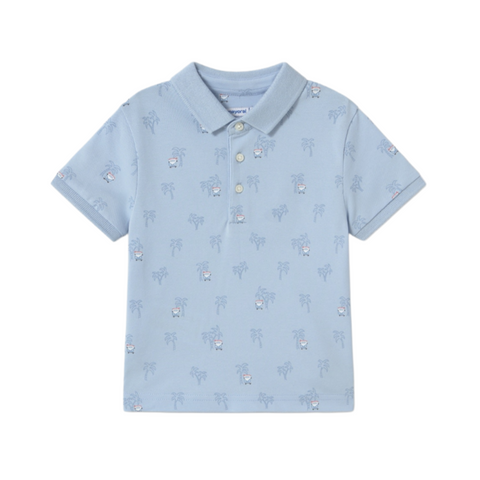 Sky Palm Tree Scene Polo