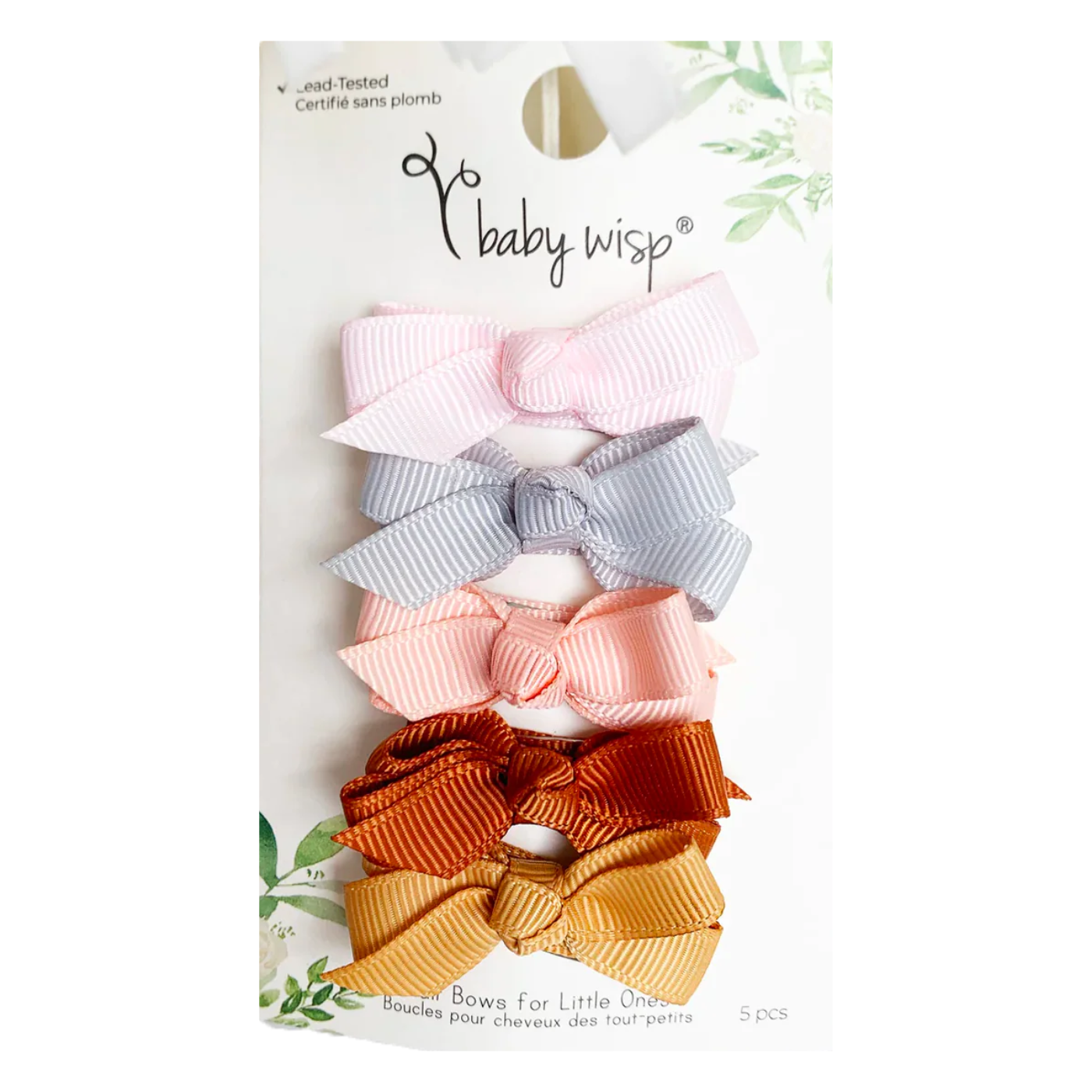 Chelsea Grosgrain Bows on Snap Clips (Set of 5): Bow Addict