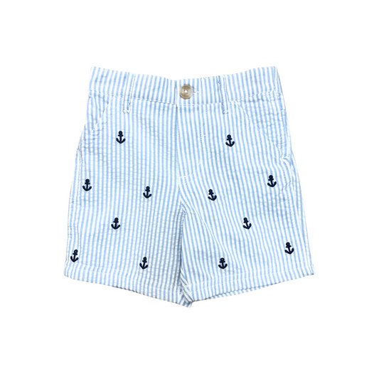 Anchor Seersucker Shorts (Toddler)