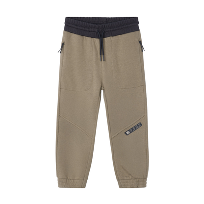 Khaki Tahini Knit Joggers