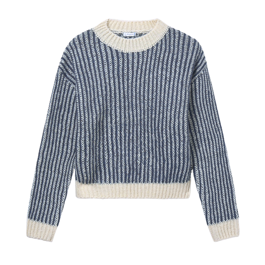 Petroleum Ribbed Sweater