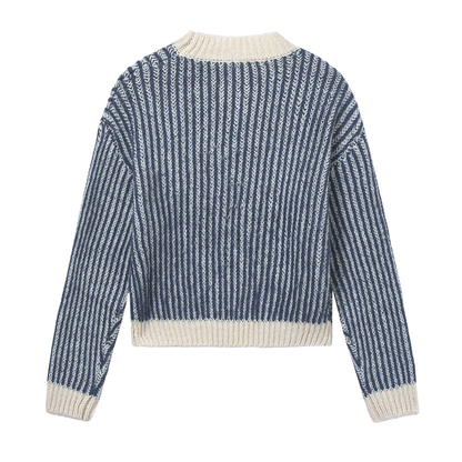 Petroleum Ribbed Sweater
