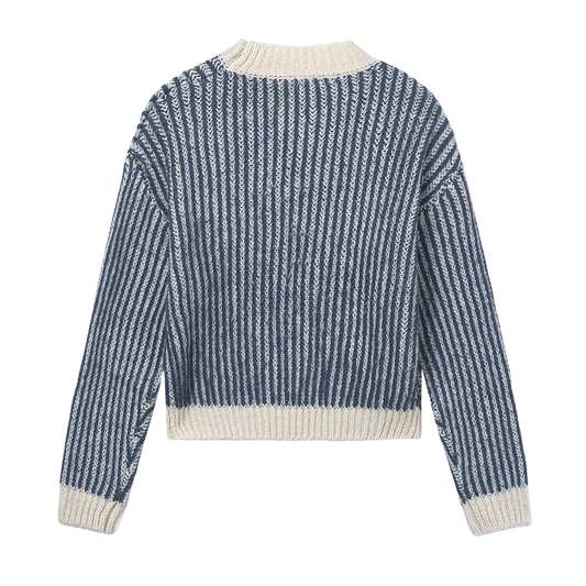 Petroleum Ribbed Sweater