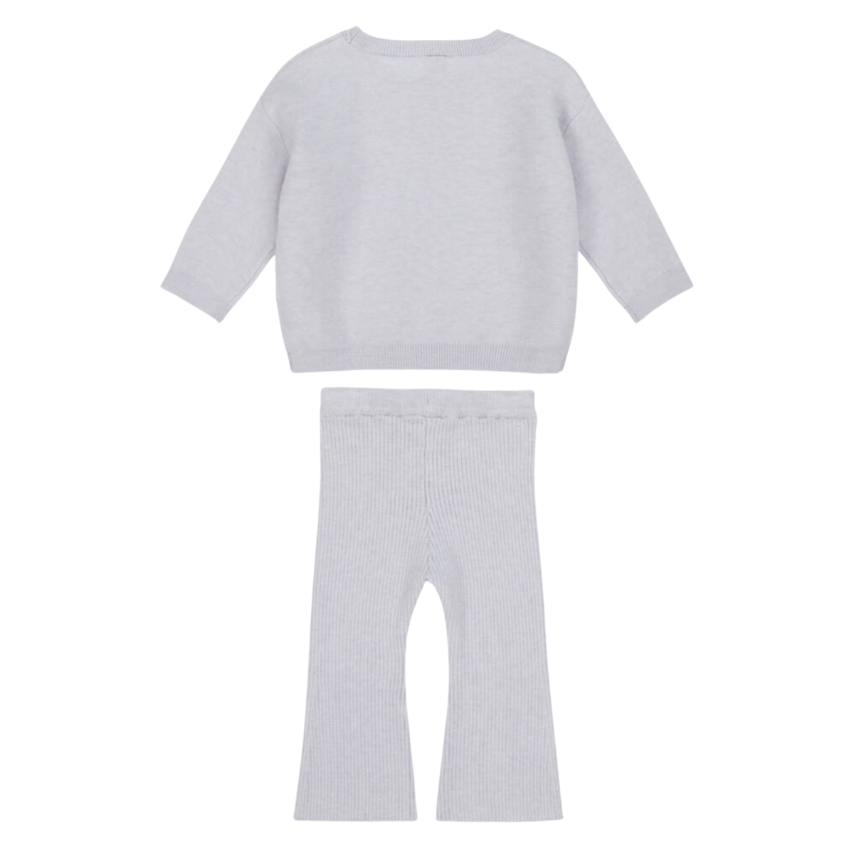 Soft Lavender Bow Sweater Set (Toddler)