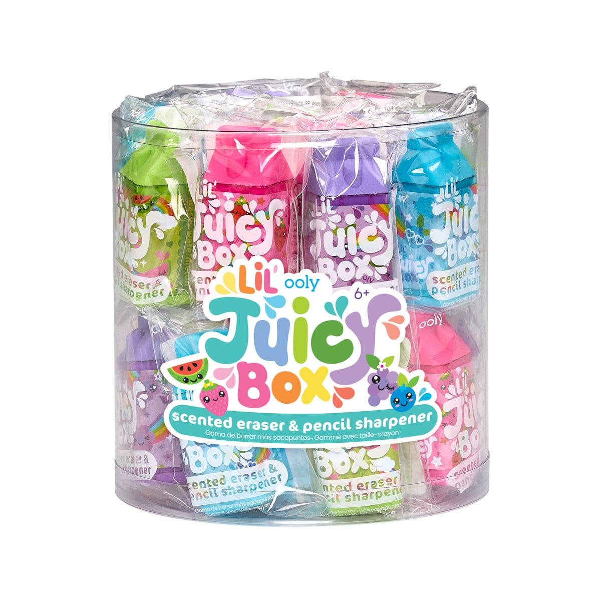 Scented Eraser with Sharpener - Juice Box Shaped School Supplies | OOLY