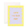 Best Day Wiggle Frame Greeting Card