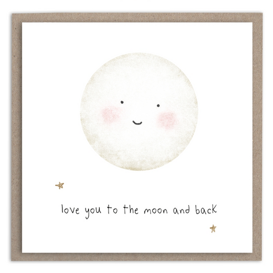 Love you to the Moon and Back Mini Card