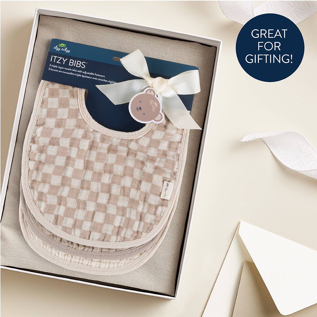 Triple-Layer Muslin Bibs (3-pk)