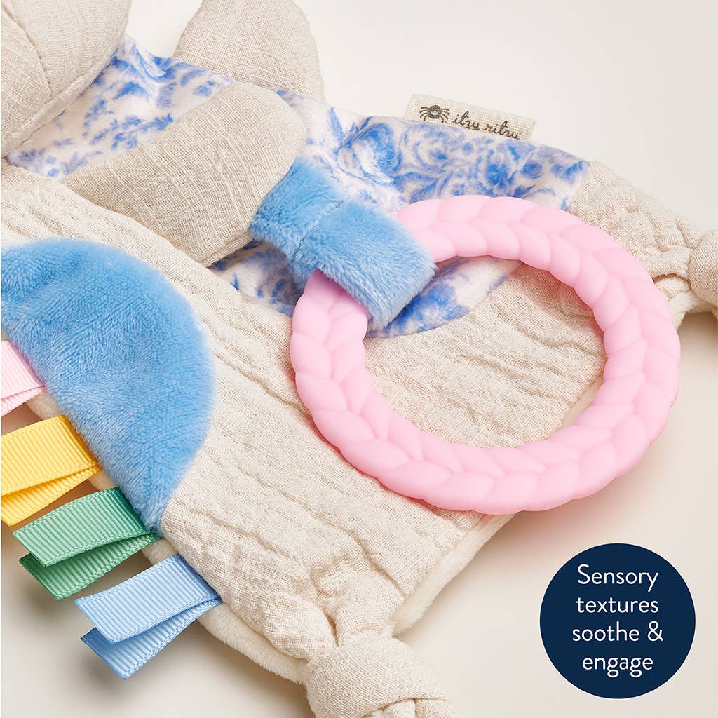Crinkle Kitty Sensory Toy with Teether