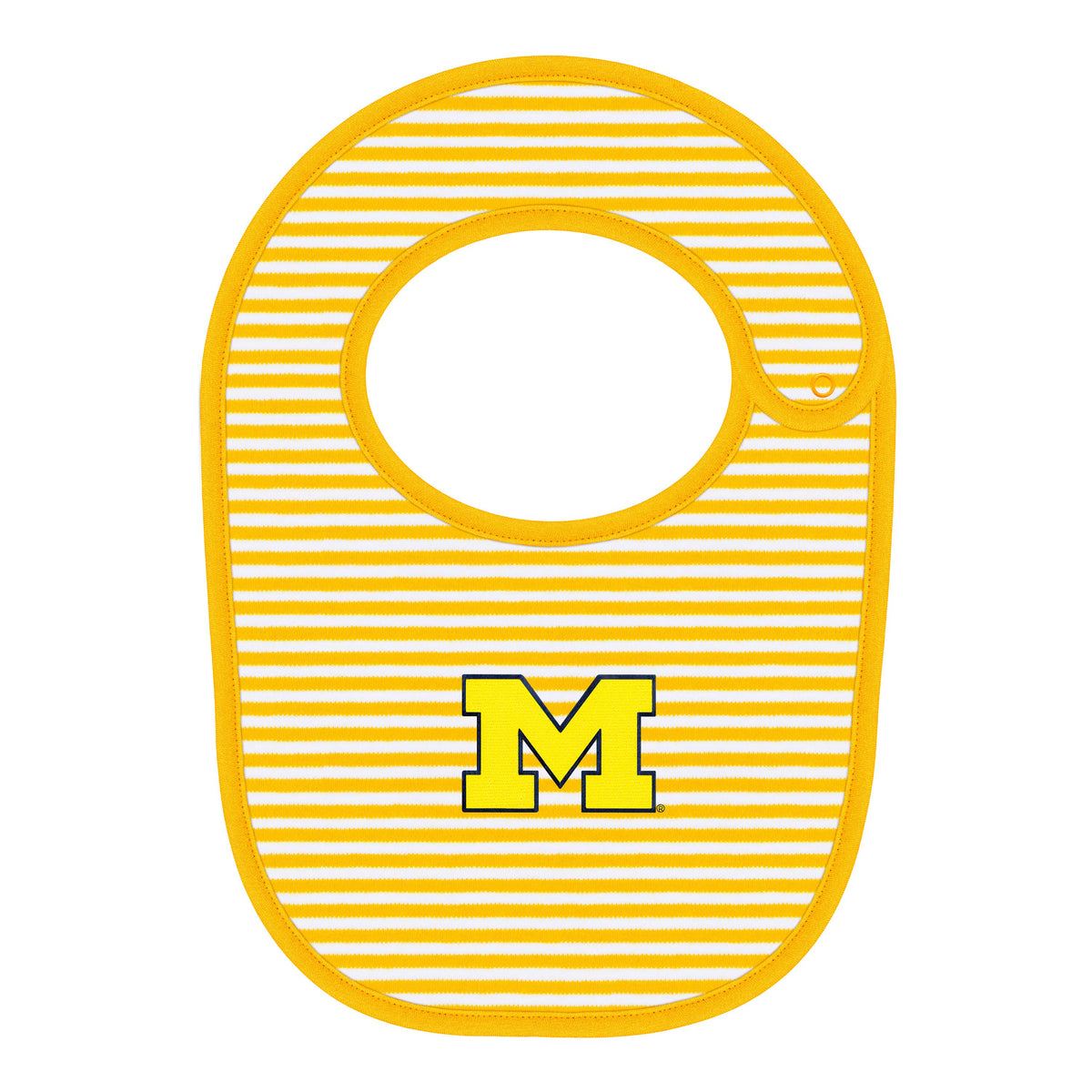 Michigan Wolverines Newborn Striped Bib