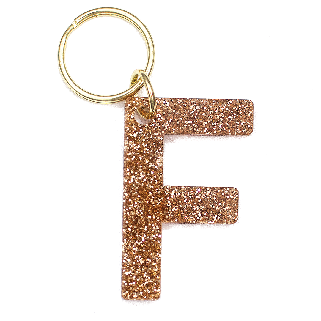 Glitter Letter Keychains - A-Z