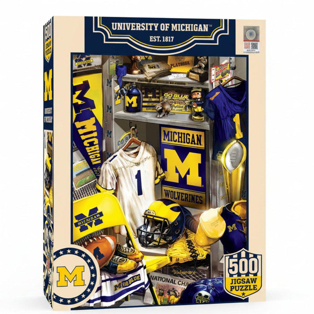 Michigan Wolverines Locker Room Puzzle
