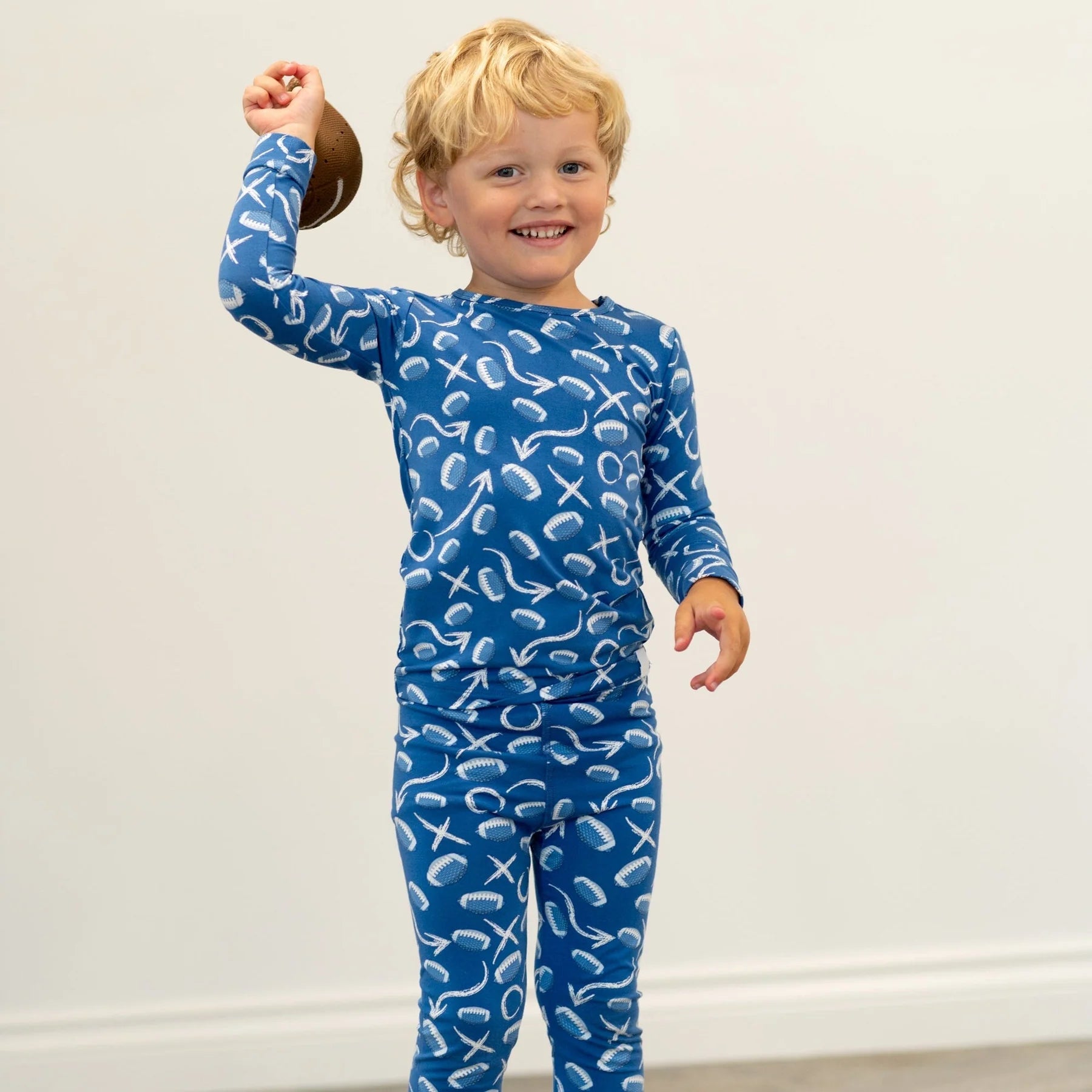 Blue Football Allen Pajamas (Toddler)