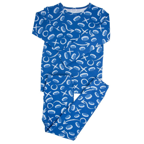 Blue Football Allen Pajamas (Toddler)