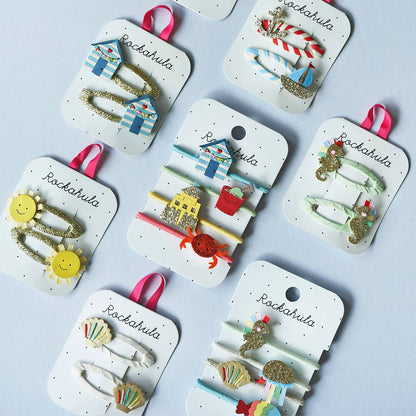 Rainbow Seahorse Hair Clips