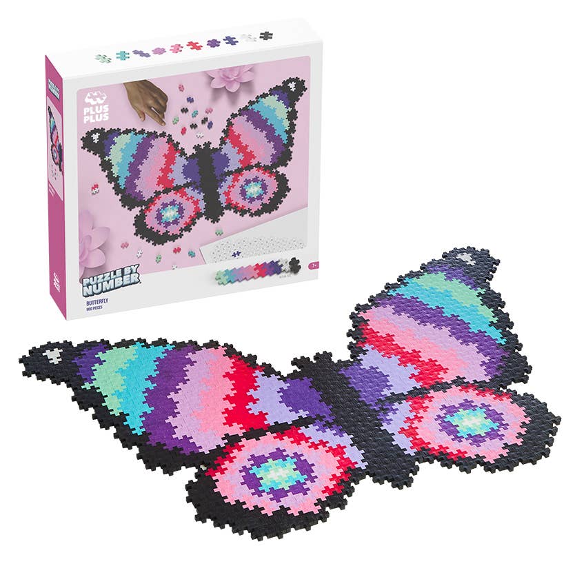 Butterfly Puzzle by Number
