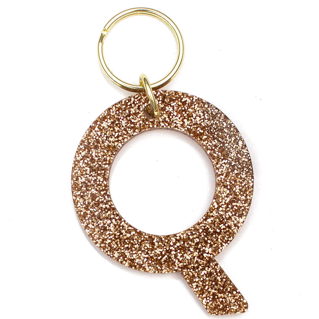 Glitter Letter Keychains - A-Z