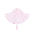 Golf Pink Stripe Wide Brim Sunhat