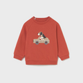 Orange Puppy Car Pullover