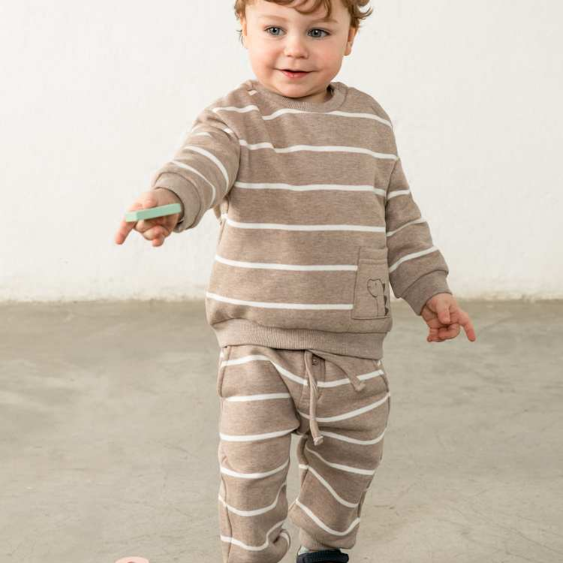 Truffle Stripe Jogger Pants