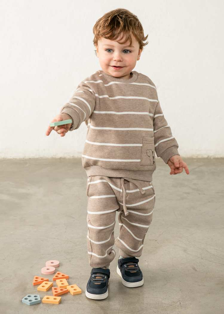 Truffle Stripe Jogger Pants