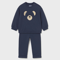 Navy Bear Sweatshirt Set