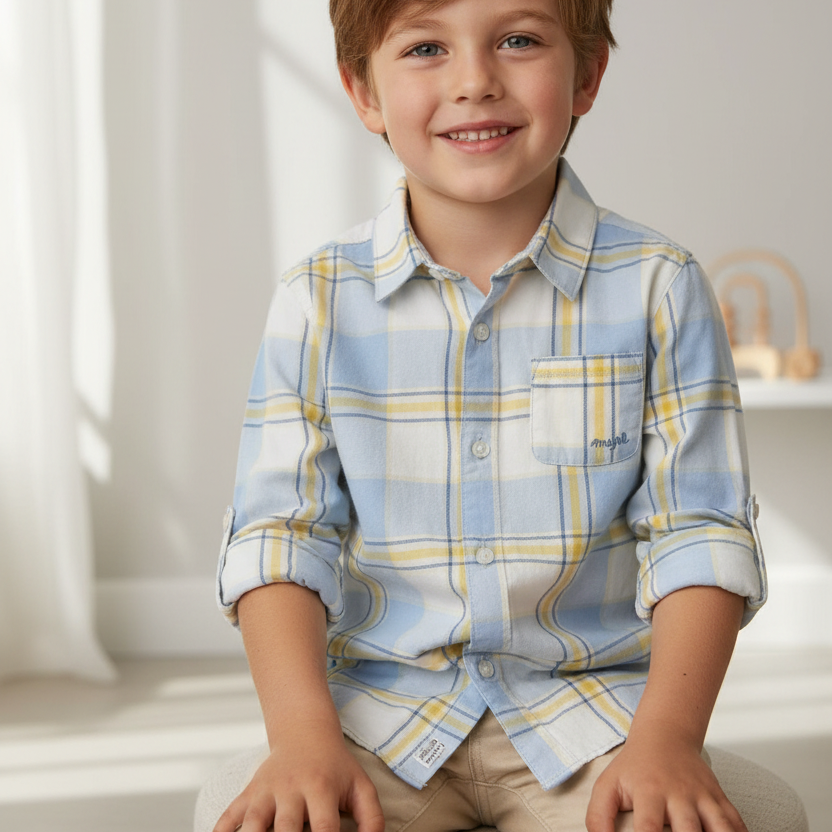 Rain Checked Button Up Shirt