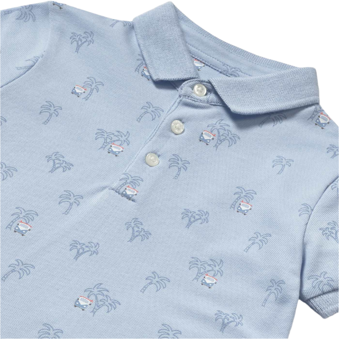 Sky Palm Tree Scene Polo