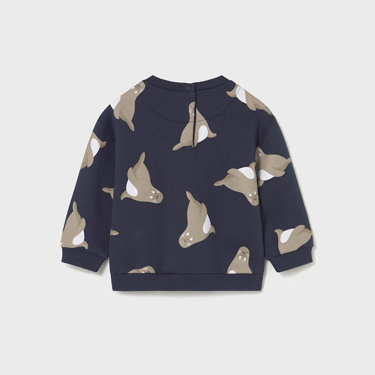 Night Blue Seal Pullover