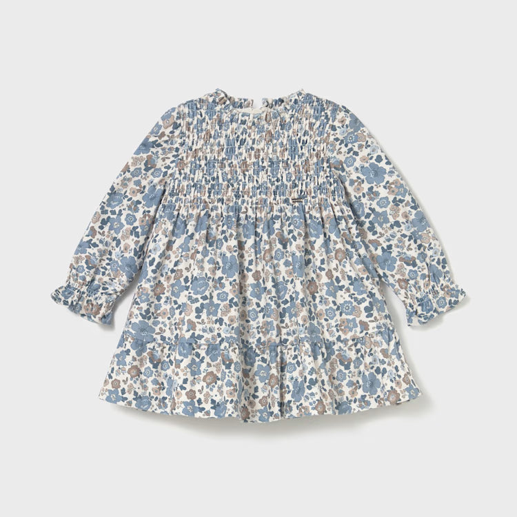 Printed Blue Bell Dress