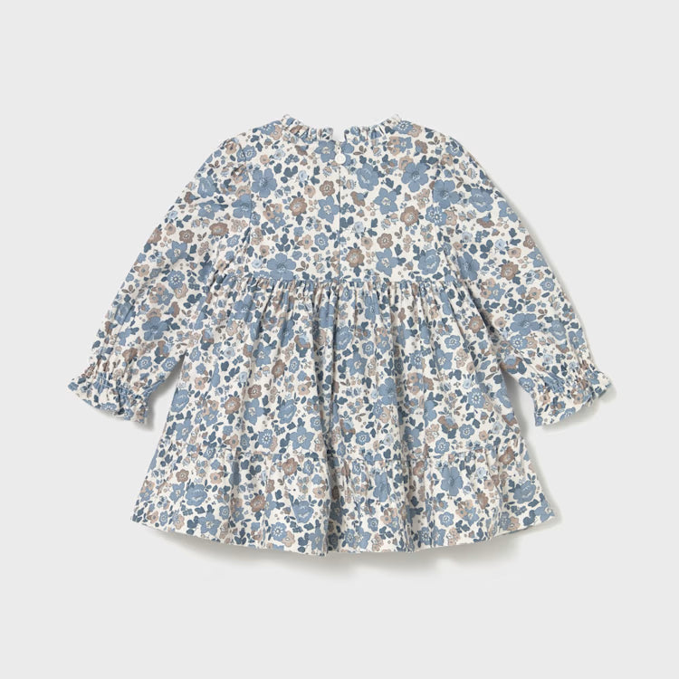 Printed Blue Bell Dress