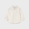 Latte Pin Stripe Button Up Shirt