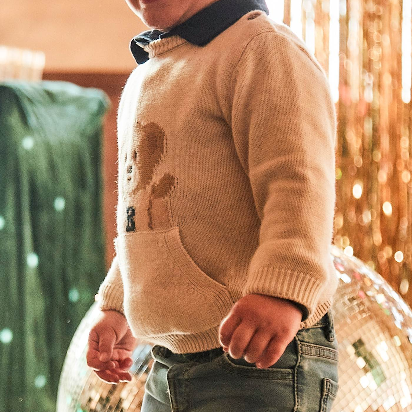 Oatmeal Bear Sweater