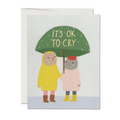 It's OK to Cry sympathy greeting card
