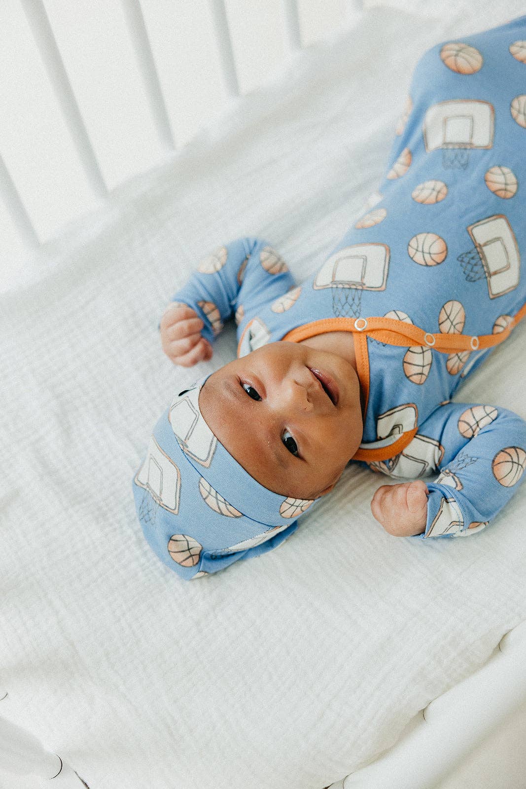 Newborn Knotted Gown - Dunk