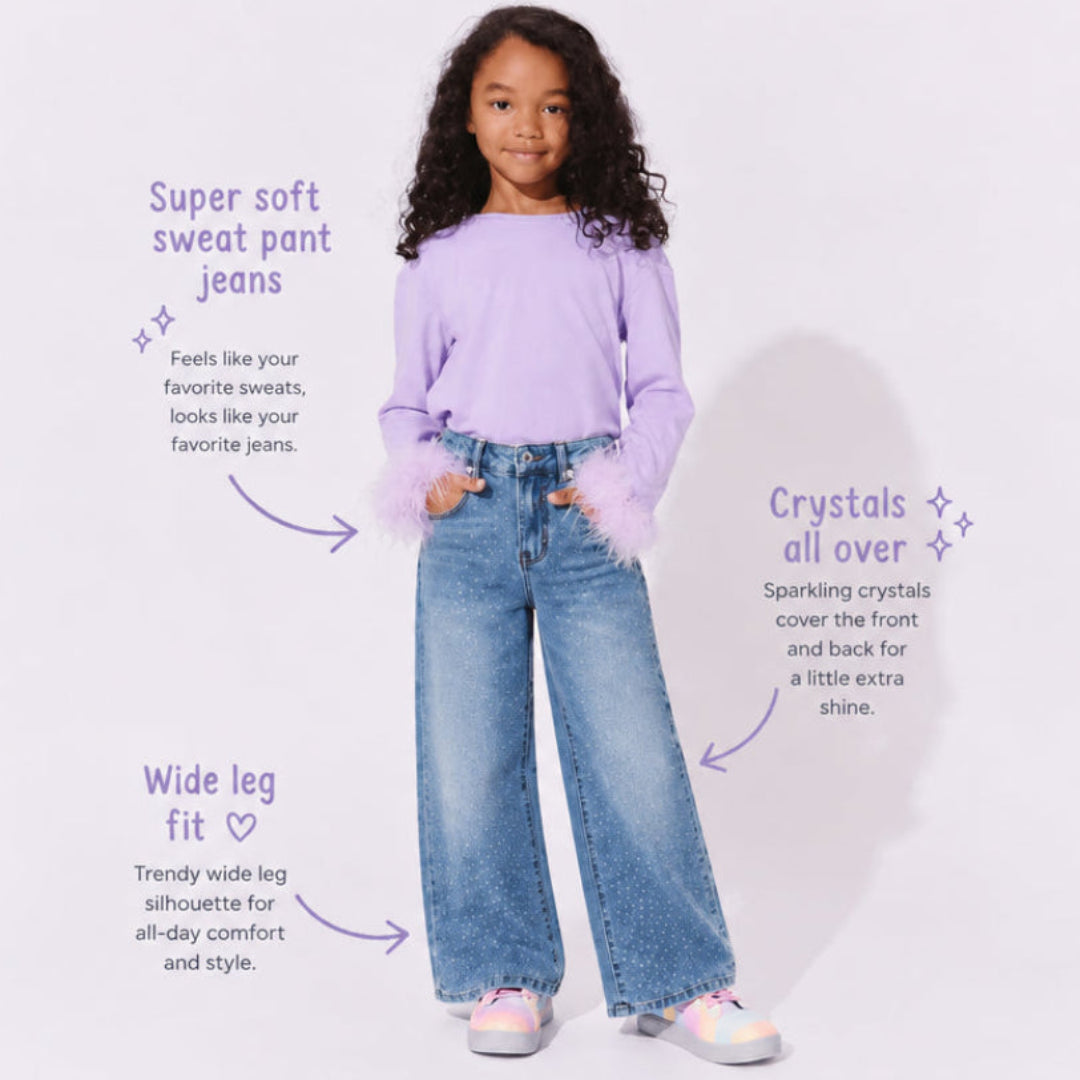 Sparkle Sweatpant Jeans